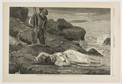Ztroskotání lodi "Atlantic" - vyvržené mořem od Winslow Homer
