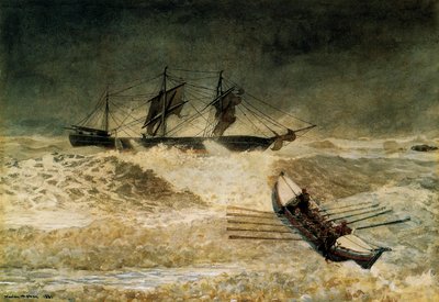 The Wreck of the Iron Cloud, 1881 od Winslow Homer