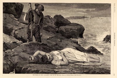 Ztroskotání lodi "Atlantic" - vyvržené mořem, z Harper