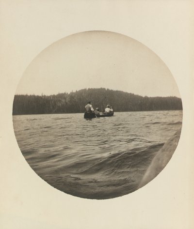 Tři kanoisté, Lake St. John, provincie Quebec, asi 1895, asi 1904 (želatinový stříbrný tisk) od Winslow Homer