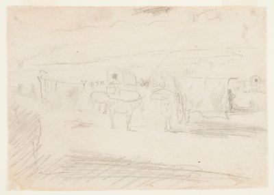 Vlak armádních vozů od Winslow Homer
