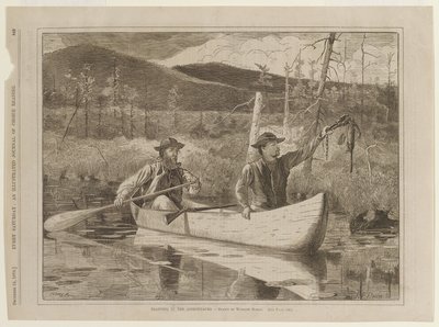 Chytání do pastí v Adirondacku od Winslow Homer