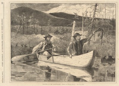 Odchyt v Adirondacks, od Každou sobotu 24. prosince 1870 od Winslow Homer
