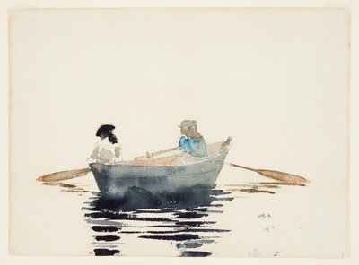 Dvě dívky ve veslici od Winslow Homer