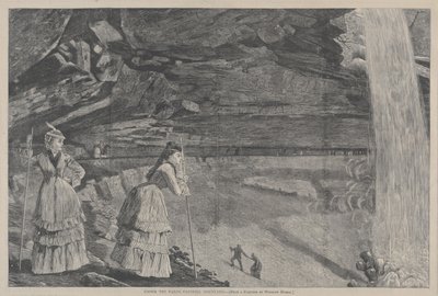 Under the Falls, Catskill Mountains z obrazu Winslowa Homera, 1872. od Winslow Homer