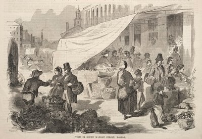Pohled do South Market Street, Boston od Winslow Homer
