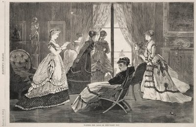 Čekání na hovory na Nový rok, 1869. od Winslow Homer