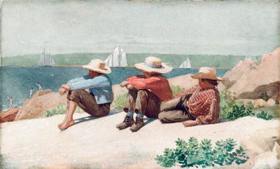 Sledování lodí, Gloucester, 1875 od Winslow Homer