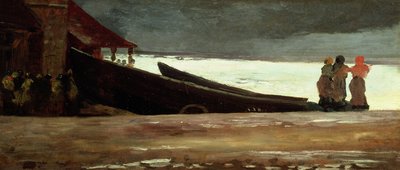 Sledování bouře na anglickém pobřeží od Winslow Homer