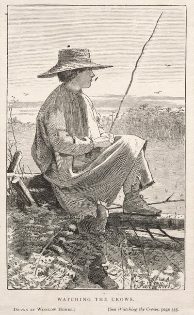 Watching the Crows, 1868. od Winslow Homer