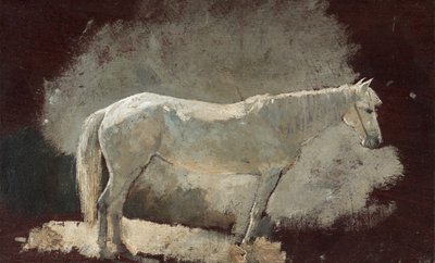 Bílá kobyla, asi 1868 (olej na desce) od Winslow Homer