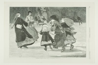 "Winter" - bruslařská scéna od Winslow Homer