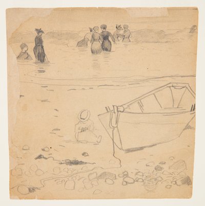 Ženy Surfování Koupání od Winslow Homer