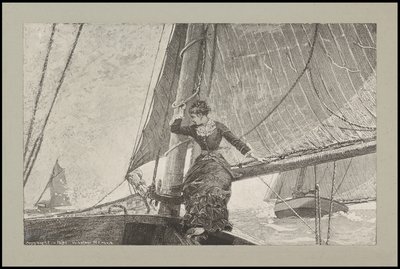 Dívka jachtingu, 1880 od Winslow Homer