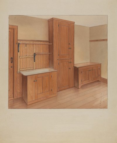 Vestavěný nábytek, 1937. od Winslow Rich
