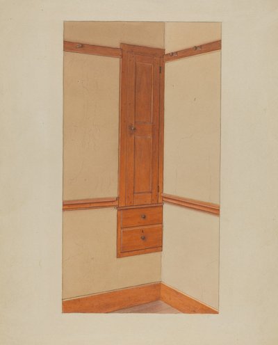 Skříň a zásuvky, c. 1938. od Winslow Rich