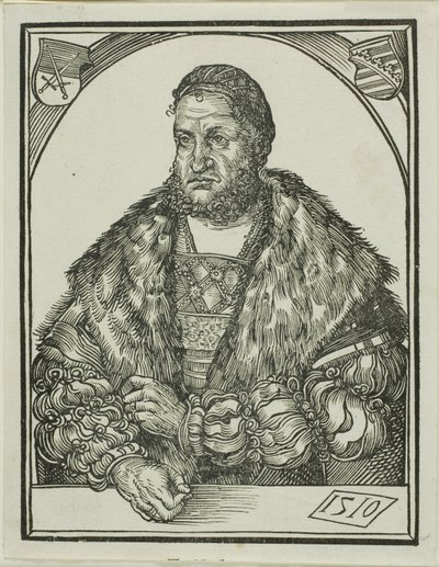 Saský kurfiřt Fridrich III., z Intelektuální zrcadlo lidského štěstí od Wolf Traut