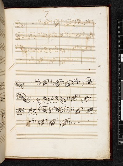 Adagio a fuga c moll, K. 546, Add. 28996, f.6r od Wolfgang Amadeus Mozart