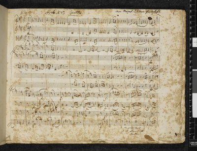 Přidejte MS 37764 f.1 Smyčcový kvartet D dur, K. 499 od Wolfgang Amadeus Mozart