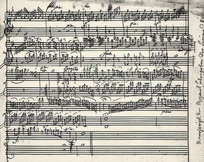 Hudební autogram od Wolfgang Amadeus Mozart