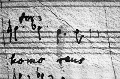 Partitura Mozartova Requiem, poslední noty, které napsal ... od Wolfgang Amadeus Mozart