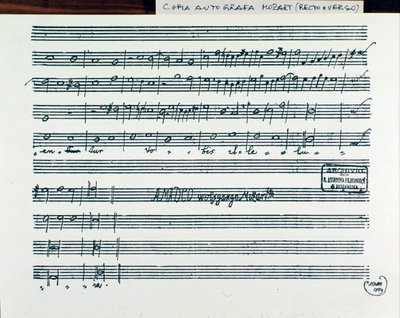 Notová stránka pro Mozartovo hledejte první království Boží, abyste získali titul Accademia filarmonico, verze opravená otcem Martinim (1770) od Wolfgang Amadeus Mozart