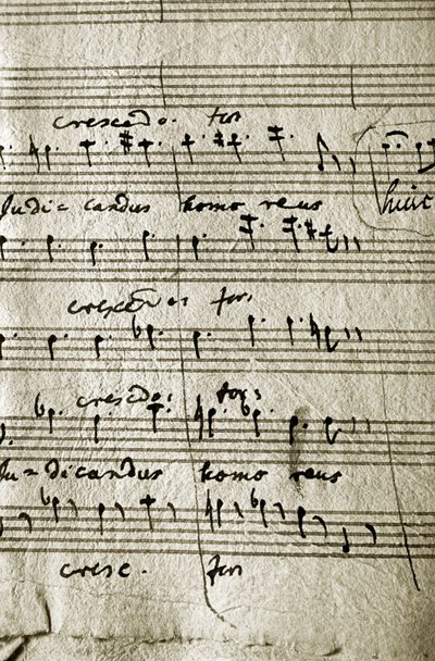 Pracovní partitura Requiem Wolfganga Amadea Mozarta (hudební partitura) od Wolfgang Amadeus Mozart