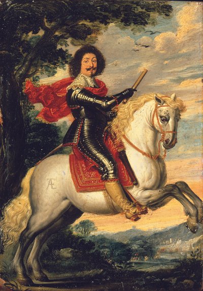 Jezdecký portrét gentlemana od Wolfgang Heimbach