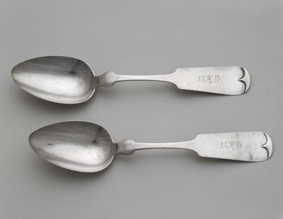 Dezertní lžičky, c. 1860-1870 (stříbro) od Wood and Hughes
