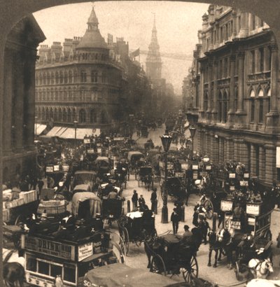 Cheapside, Londýn, 1896. od Works and Sun Sculpture Studios