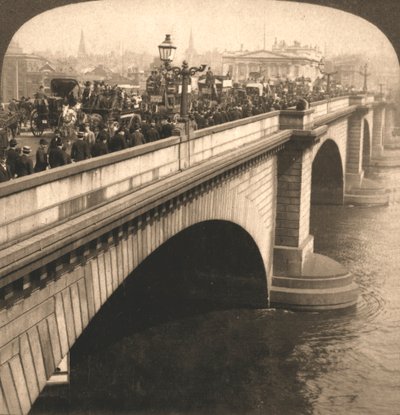 London Bridge, Londýn, Anglie, 1901. od Works and Sun Sculpture Studios