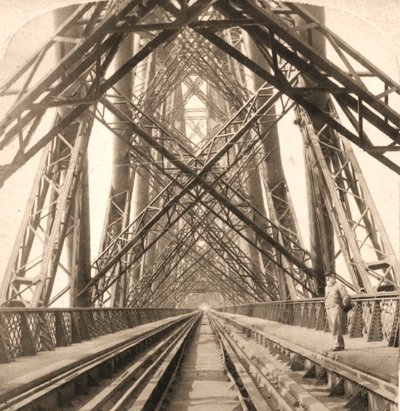 The Great Forth Bridge, Skotsko, 1896. od Works and Sun Sculpture Studios