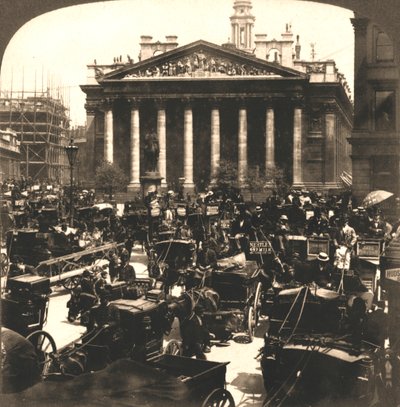 The Royal Exchange, Londýn, 1896. od Works and Sun Sculpture Studios