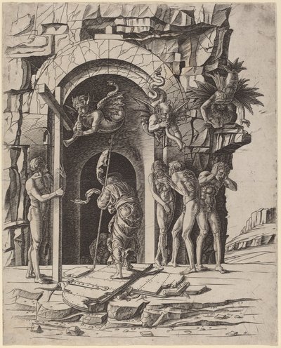 Sestup do Limba od Workshop of Andrea Mantegna