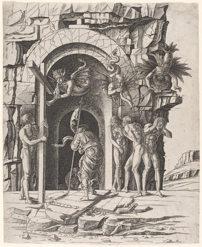 Sestup do Limba od Workshop of Andrea Mantegna