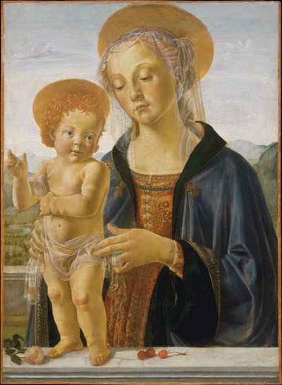 Madonna a dítě od Workshop of Andrea Verrocchio