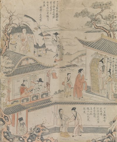 Poslední tři měsíce roku. od Workshop of Ding Liangxian.