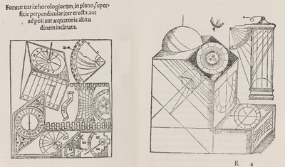 Clockwork, po předchozím vydání Sebast. Munster, 1533 od Workshop of Hans Holbein the Younger
