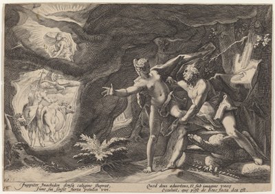 Jupiter a Io od Workshop of Hendrick Goltzius, after Hendrick Goltzius