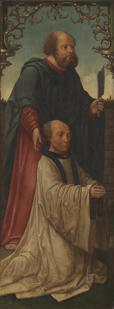 Svatý Matyáš () a dárce (recto); svatý Ondřej (verso) od Workshop of Jacob Cornelisz. van Oostsanen