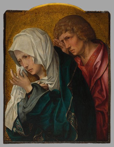 Panna a svatý Jan Evangelista, c. 1520 od Workshop of Jacob Cornelisz. van Oostsanen