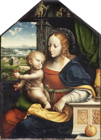 Nizozemsky: Madona z třešní Madona z třešní od Workshop of Joos van Cleve