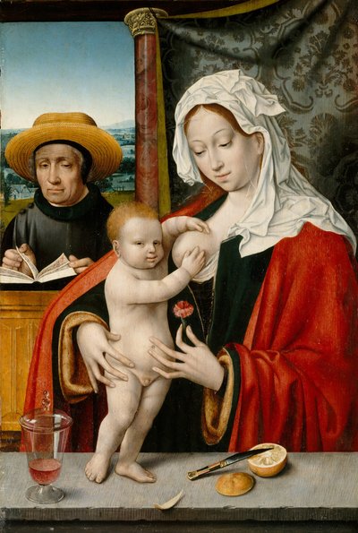 Svatá rodina, možná 1527-33. od Workshop of Joos van Cleve