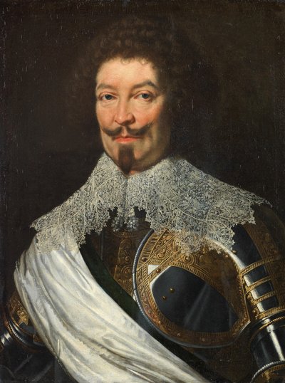 Portrét Charlese de Lorraine, čtvrtého vévody z Guise, ve zbroji od Workshop of Justus Sustermans