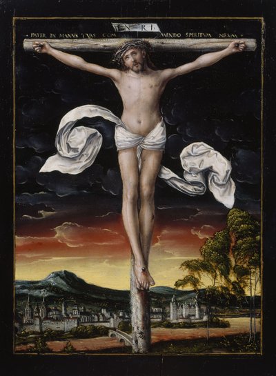 Kristus na kříži od workshop of Lucas Cranach the Elder