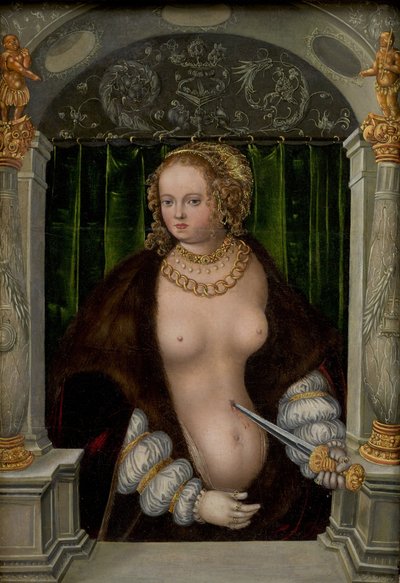 Sebevražda Lukrécie od workshop of Lucas Cranach the Elder