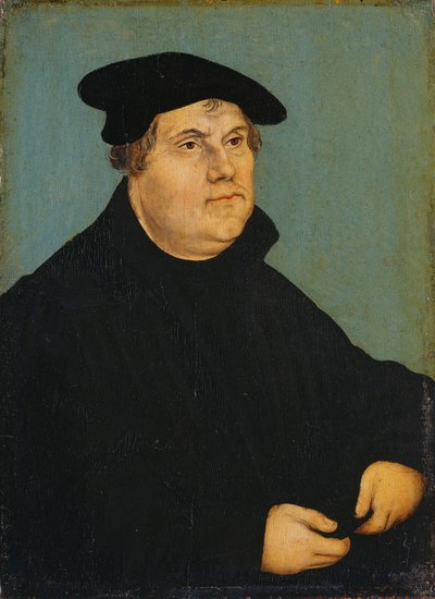 Německy: Bildnis Martin Luthers Portrét Martina Luthera od workshop of Lucas Cranach the Elder