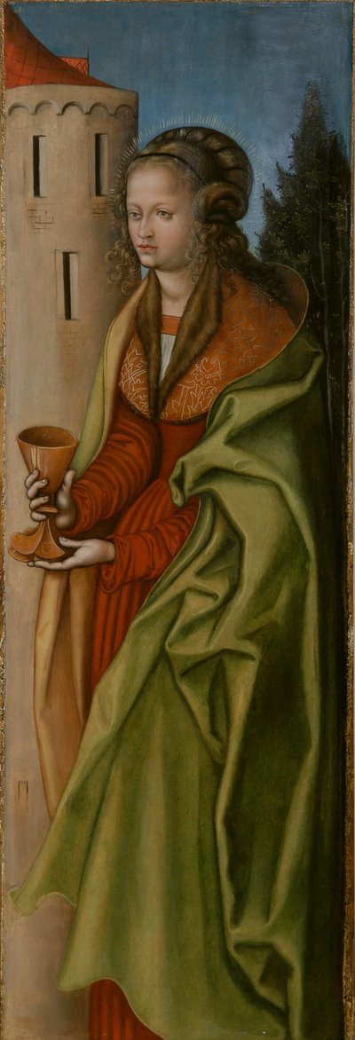 Německy: Hl. Barbara St. od workshop of Lucas Cranach the Elder