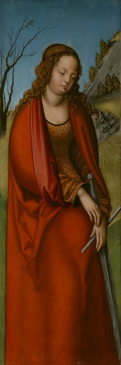 Německy: Hl. Katharina St. od workshop of Lucas Cranach the Elder