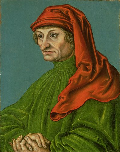 Portrét Rudolfa Agricoly od workshop of Lucas Cranach the Elder